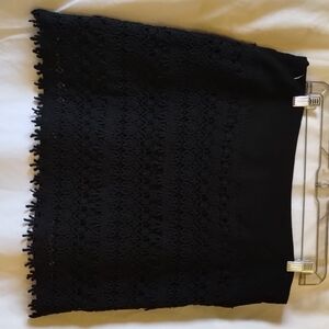 Elegant Black Lace Skirt